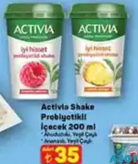 ACTİVİA SHAKE PROBİYOTİKLİ İÇECEK 200 ML ACTİVİA SHAKE PROBİYOTİKLİ İÇECEK 200 ML